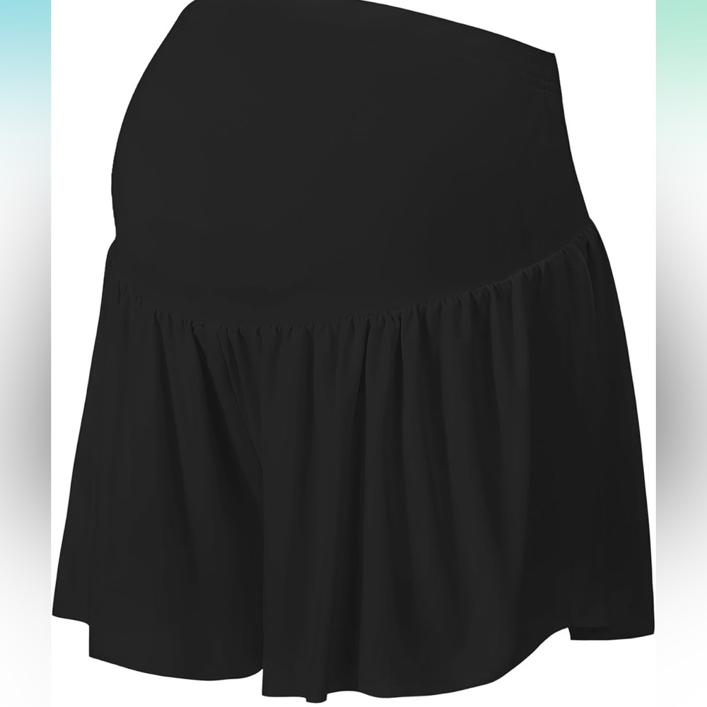 Athletic Womens Maternity Over the Belly Shorts
